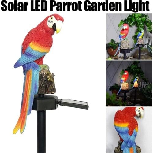 Solar Led Light Outdoor Parrot/Owl Solar Powered Lantern Fairy Garden Decoration Solar Lamp Waterproof Solar Light For home 5Z