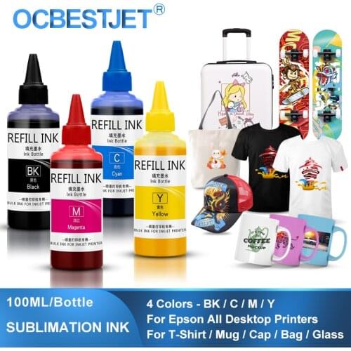 400ML Universal Sublimation Ink For Epson Inkjet Printers Heat Transfer Ink Heat Press Sublimation Ink Used For Mug Cup/T-Shirt