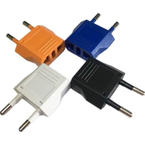 3pcs Japan American US To EU Plug Adapter European Euro Travel Power Adapter Charger Electric Plug Charger Socket AC Converter