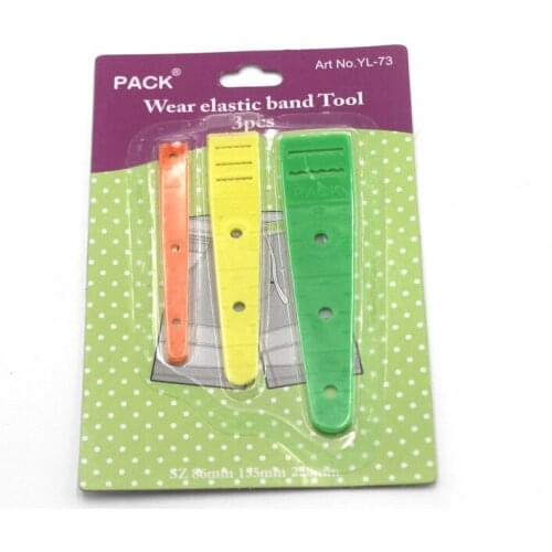 3 Pcs/Set Assorted Drawstring Threader Set Plastic Elastic Glides Guides Threaders Wear Elastic Band Tool Band Rope DIY Clothing
