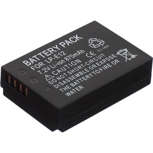 Battery Pack for Canon LP-E12, LP-E 12, LPE12 Rechargeable Lithium-ion