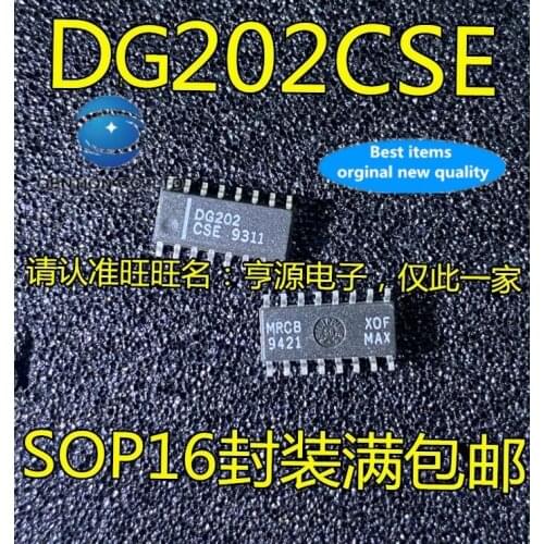 5PCS DG202 DG202CSE SOP-16 analog switch chip in stock 100% new and original