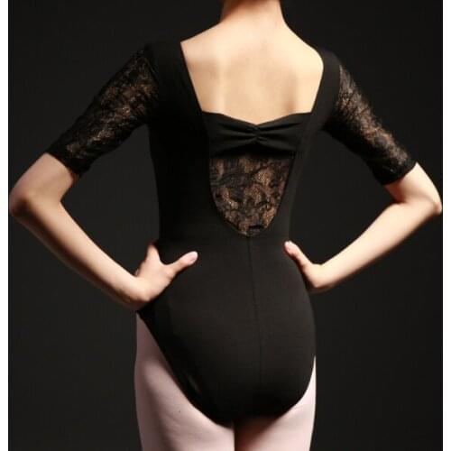 Butterfly back scenery short Sleeve Dancewear Ballet Leotard Lace adult girl ballet dance clothes ballet leotard suit