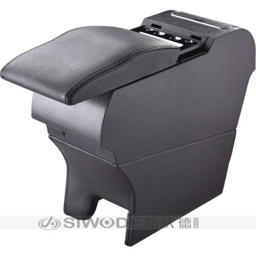 Free Punch Wooden Pu Leather Special Car Armrest Box with 4 USB Hole for SUZUKI Jimny Multifunctional Car Hand Box