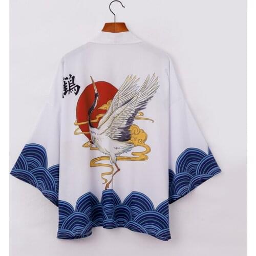 Men Kimono Japanese Kimono Traditional male kimono cardigan men harajuku streetwear samurai costume yukata male haori obi