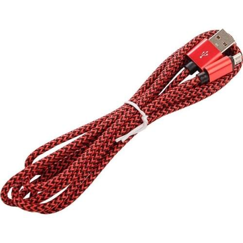 Double Metal colorful nylon woven twist wire usb data sync charger cable cord 8pin/5pin for iphone samsung huawei android 300pcs