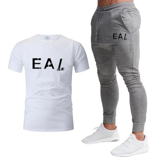 Мужские однотонные футболки EA1JNB China At AliExpress