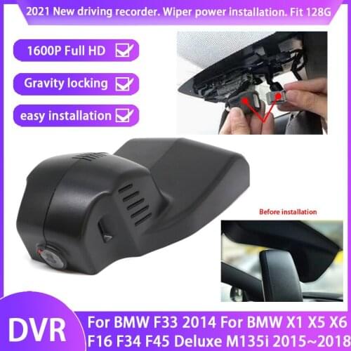 New ! car driving recorder Easy to install For BMW F33 2014 For BMW X1 X5 x6 F16 F34 F45 Deluxe M135i 2015~ 2018 high quality hd