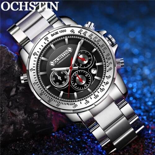 OCHSTIN Man WristWatch Chronograph Auto Date Sport Men Watch Military Top Brand Luxury Stainless Steel Classic Male Clock 6125