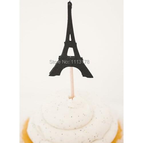 Paris Eiffel Tower Parisian Cupcake Baby Shower / Bridal Shower Party Picks - Cupcake Toppers - Toothpicks - Food Picks