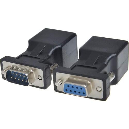 RJ45 To 9-pin 9 Female Adapter RJ45 To DB9 Male DB9 Female RJ45 To RS232 Network Port To Serial Port DB9