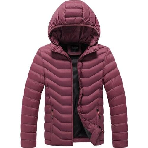 Light Weight Winter Parkas Men 2020 New Casual Zipper Coat Thick Jacket Mens Fashion Outwear Windproof Warm Parka Coat