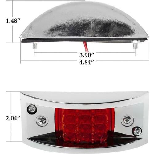 LED Side Marker Fender Light Waterproof 12/24V Universal for Camper Van