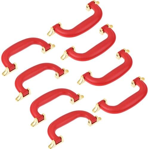 Uxcell Luggage Handle, 155mm/6.1" Length Strap Grip Replacement for Suitcase Case Toolbox, Red 8Pcs