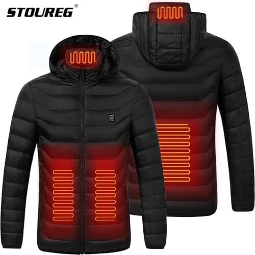 Waterproof Heated Jackets Windproof Warm Fleece Jeakets Unisex Winter Hiking Jackets For Men Women Skiing Clothes S-3XL