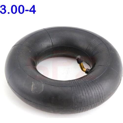 3.00"X4" 3.00-4 3.0-4 3.00/4 BLACK RUBBER TYRE INNER TUBE BENT VALVE STEM