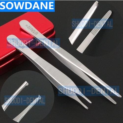 High Quality Dental Surgical Tweezer Toothed Hook Dental Forceps Extraction Hemostat Saw Tooth with Serrated tip Dentist