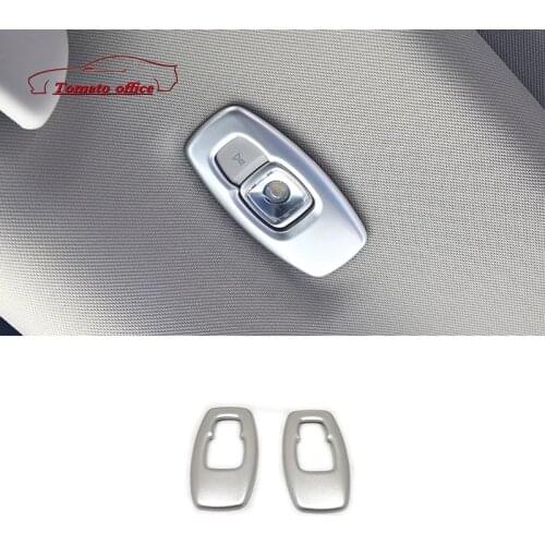 2015 16 17 18 2019 ABS Matte for Renault Kadjar Car rear reading Lampshade read light Cover trim Accessories 2 PCS