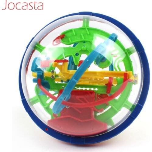 3D Magic Maze Ball Puzzle Game Toys Rolling IQ Intellect Ball 100 Steps Balance Brain Teaser Educational Toys For Children Kids