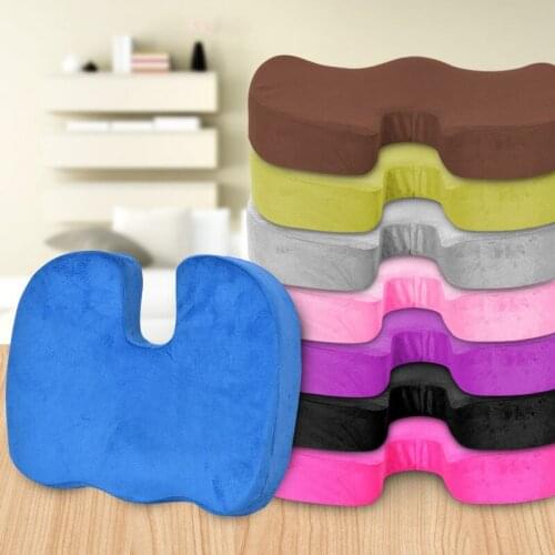45*35*7 U Shape Silicone Gel Cushion Memory Foam Pillow Coccyx Protect Slow Rebound Summer Cool Chair Cushion Seat Mat