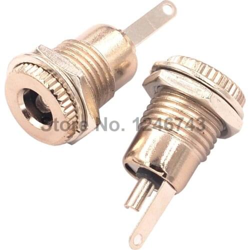 5PCS DC099 5.5 mm x 2.5mm DC Power Jack Socket Female Panel Mount Connector