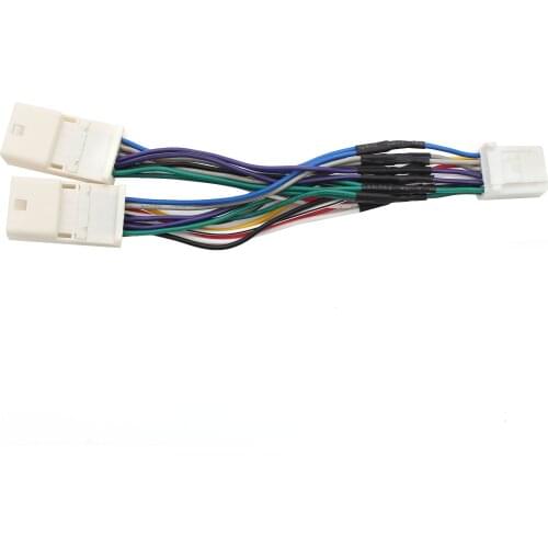 CD Changer Y Cable Harness for Toyota (6+6)Connector Separate cable fit for Camry Corolla Highlander RAV4 Yaris 2005