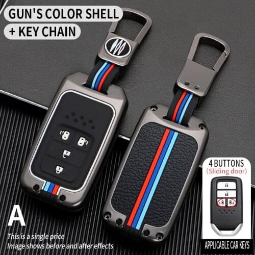 Zinc Alloy Car Key Cover Case For Honda Vezel city Civic BR-V HR-V CRV Pilot Accord Jazz Jade Crider Odyssey Car Accessories