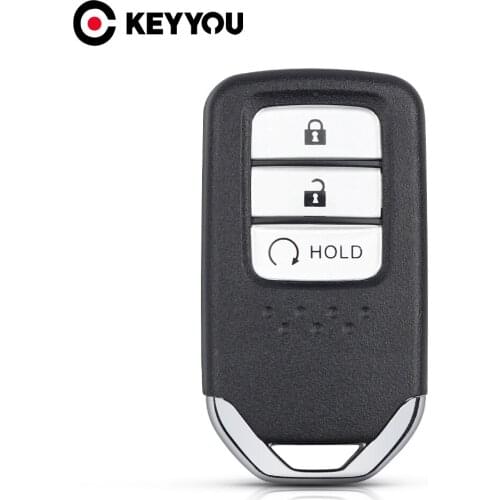 KEYYOU 2+1 Button Smart Key Case For Honda HRV CRV 2017 2018 Avancier URV Pilot Insight Accord Replacement Remote Key Shell Case