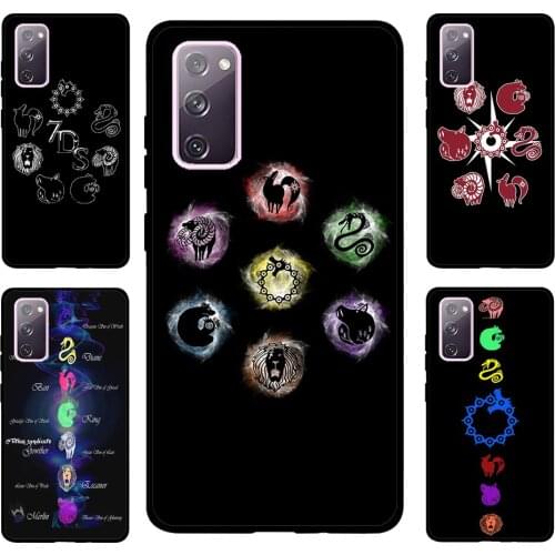 Nanatsu no Taizai Seven Deadly Sins Symbol Case For Samsung Galaxy S10 S8 S9 Plus Note 10 Plus Note 20 Ultra S21 S20 FE Cover