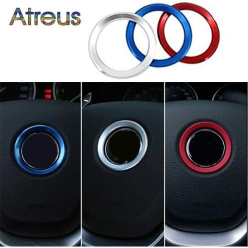 1Pcs Car Steering Wheel Cover Decoration Ring Stickers For BMW E36 E46 E39 E60 E90 E92 F30 X1 F48 X3 F25 X5 X6 M3 M5 Accessories