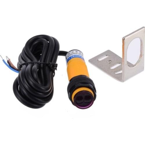 1pc Mayitr Electric Photoelectric Sensor Switch Adjustable Infrared Proximity Switch NPN NO with Bracket 300mA