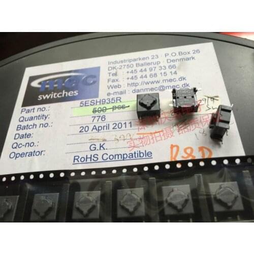 Import Denmark MEC 5ESH935R Button Switch 10*10mm Reset Button SMD Micro switch