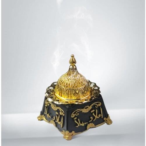 Middle East Ceramics Incense Burner Holder Censer Retro Arabic Resin Incense Burner Home Decoration Desktop Aromatherapy Burner