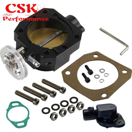 70mm Throttle Body + TPS Throttle Position Sensor For Honda B16 B18 Civic Acura