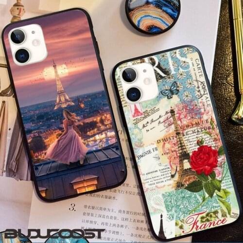 Beautiful Eiffel Tower Building Phone Case for iphone 11 Pro 11 Pro Max X XS XR XS MAX 8plus 7 6splus 5s se 7plus SE 2020 case