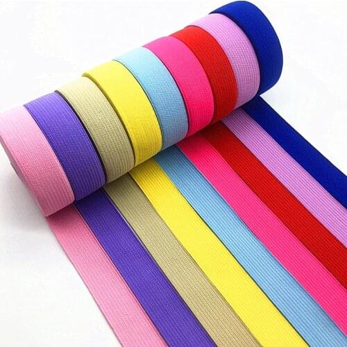 2meters 15mm 20mm Colorful Elastic Bands Rope Rubber Band 2cm Spandex Ribbon Sewing Lace Trim Waist Band Garment Accessory
