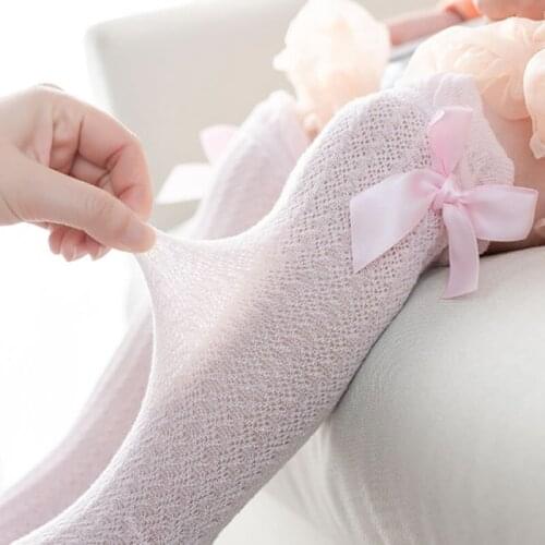 Baby Socks Summer Breathable Mesh Knee High Boy Girl Sock Wholesale Cute Baby Cotton Tube Socks Chaussette Enfants Infantil