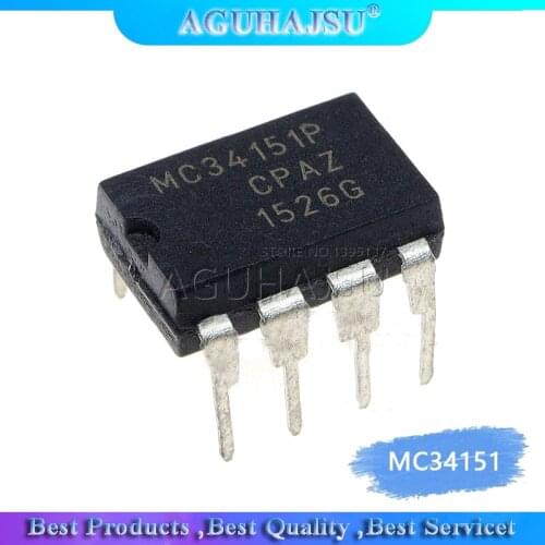 2pcs/lot DIP MC34151 MC34151P DIP-8 package bridge driver IC MOSFET Driver new original