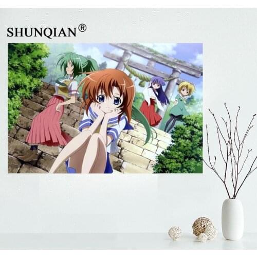 New higurashi no naku koro ni Canvas Cloth Poster for Home Decor painting Art Custom Print Your Design for Friends