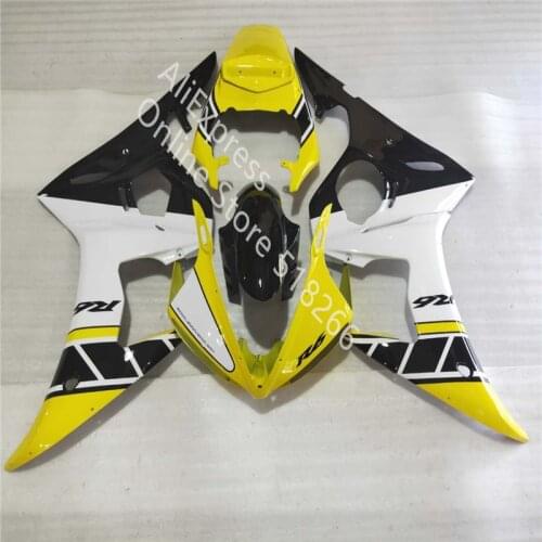 Fairing for YAMAHA YZFR6 2003 - 2005 YZFR6 03 04 05 Kits YZF600 R6 03 04 05 yellow whte black Motorcycle Fairing