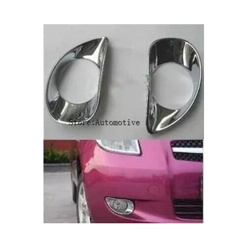 ABS chrome fog light lamp box ABS Chrome front cover accessories fit for Toyota Yaris 2pcs/set 2008-2013