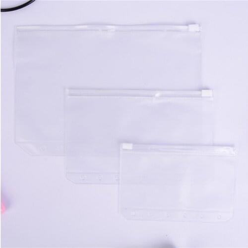 A5/A6/A7 Transparent Storage Bag School Office Supplies File Holder Clear Bag Document Organization