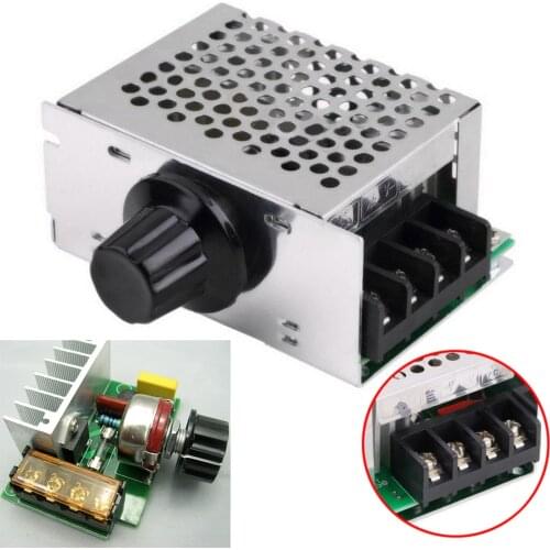 4000W 220V AC SCR Voltage Regulator Mayitr Motor Speed Controller Module Dimmer for Electric Furnace Water Heater 89*59*38mm