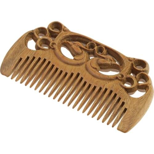 Retro Women Hair Care Static-free Massage Sandalwood Wooden Comb Hairbrush