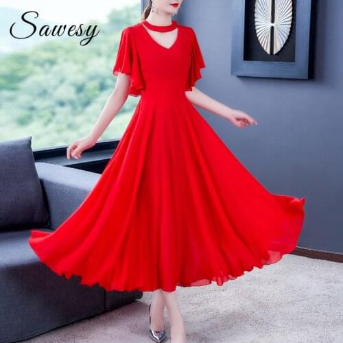 Sawesy Solid Summer Dresses