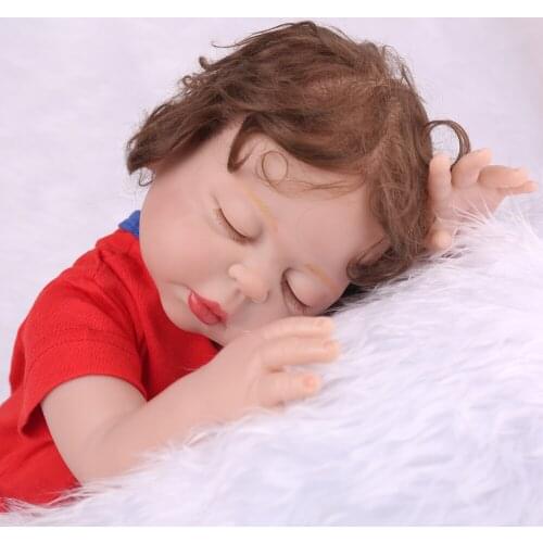 NPK Doll Real 48CM Full Body Silicone Boy Reborn Babies Doll Toys bebe reborn menino rooted hair Birthday Gift Kids Brinquedos