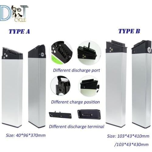 Folding bike Li-ion battery 36V 10Ah 36V 14Ah 48V 10.5Ah 48V 11.6Ah14Ah 250W 350W 500W 750W foldable ebike battery with charger