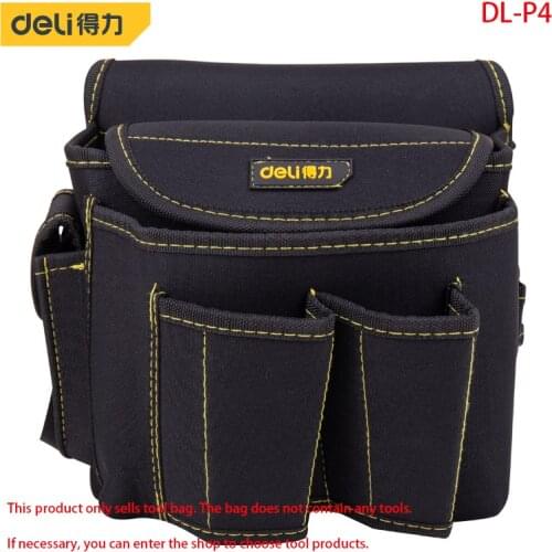 Deli Tool Waist Bag Electrician Bag Made Of 600D Polyester Cloth Durable, Strong Tool Storage Toolkit