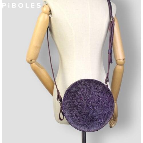 Handmade Genuine Leather Womens Shoulder Bag Unique Design Sling Bags Small Crossbody Messenger Bag For Female