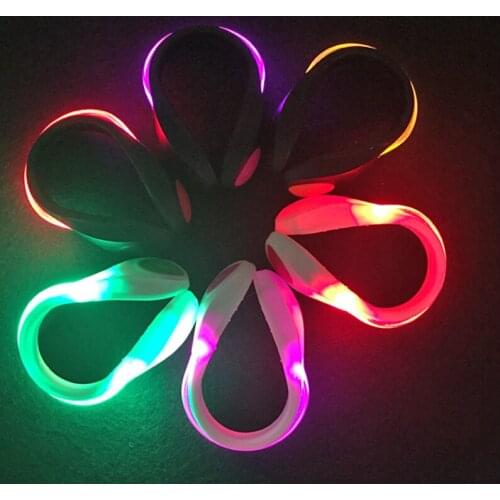 15pairs Glow/Flash/Led Dance Factory Unisex Shoe Decorations Led Light Clip Night Safety Warning Accessories Walking Sports
